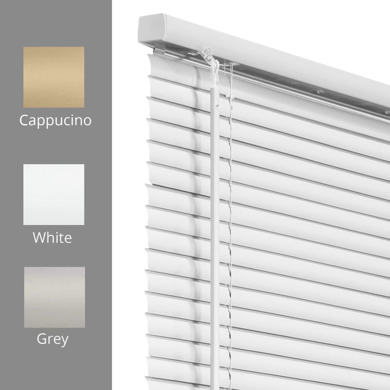 CHICOLOGY Mini Blinds for Indoor Windows â€“ 34"W x 48"H, White Horizontal Vinyl Blinds | Cordless | Easy to Install | Sleek Low-Profile Fit for Doors, Offices, Kitchens & Apartments - Image 5